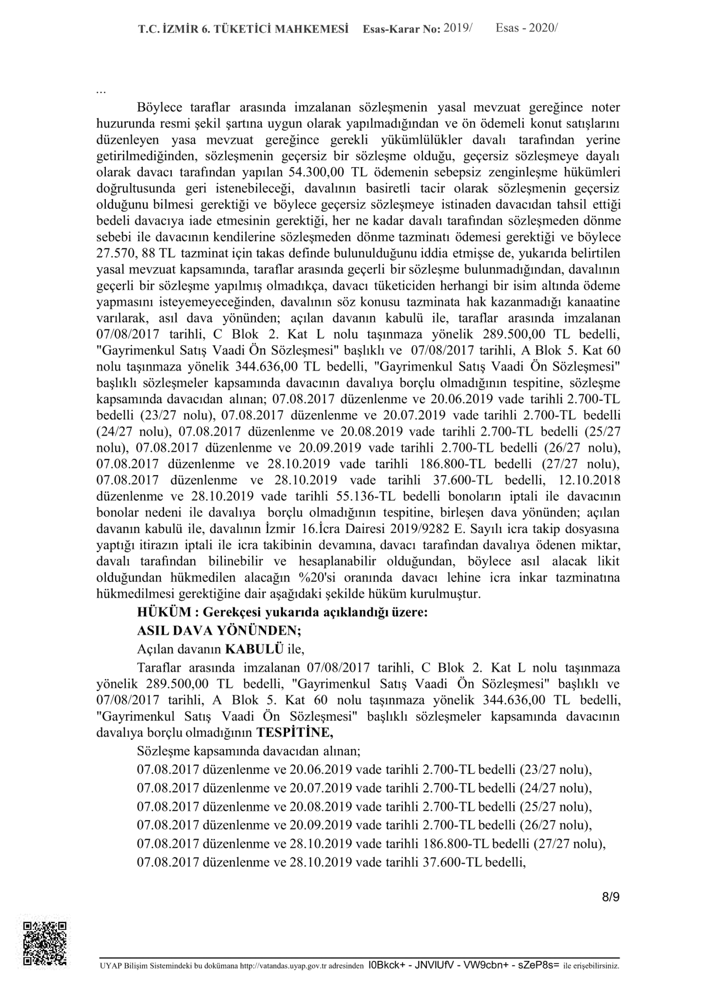 Geçersiz Konut Satış Sözleşmesinde Tüketici Hakları » AKA HUKUK
