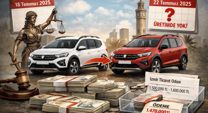 2023 model Dacia Jogger için verilen ayıpsız misliyle değişim kararının icra sürecini temsil eden görsel