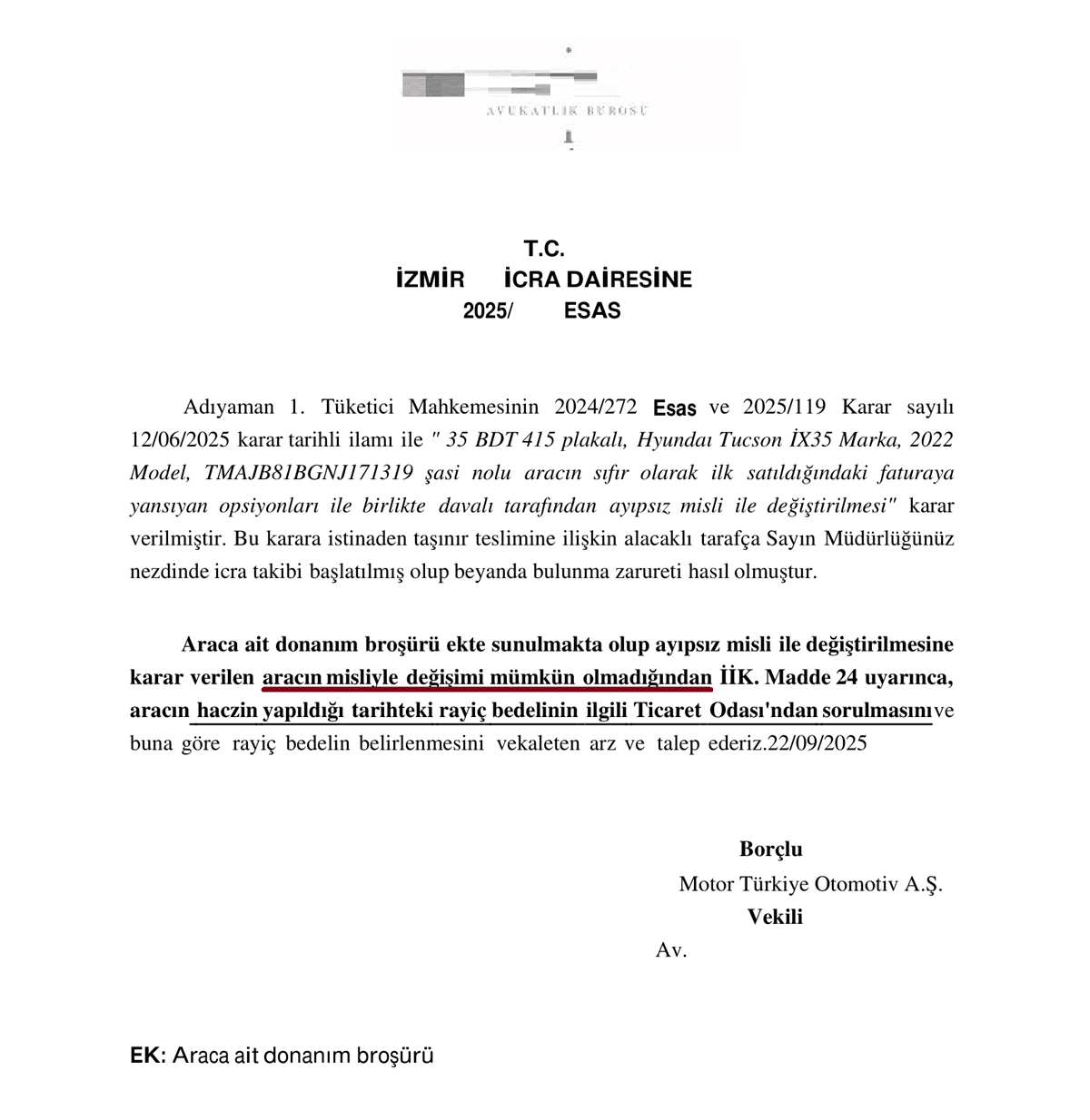 Misliyle değişim araç yok