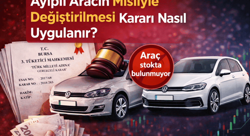 Ayıplı aracın misliyle değiştirilmesi kararının uygulanması