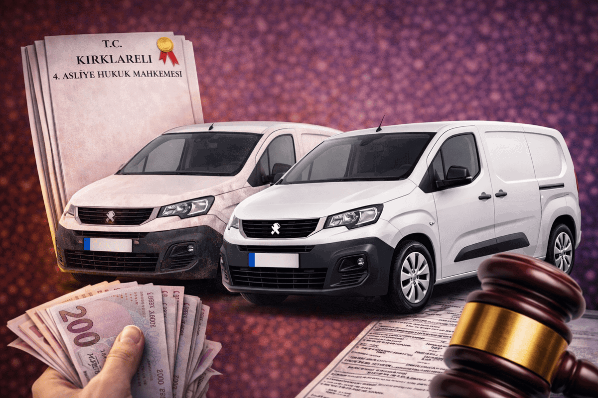 Peugeot araç değişim dava icra